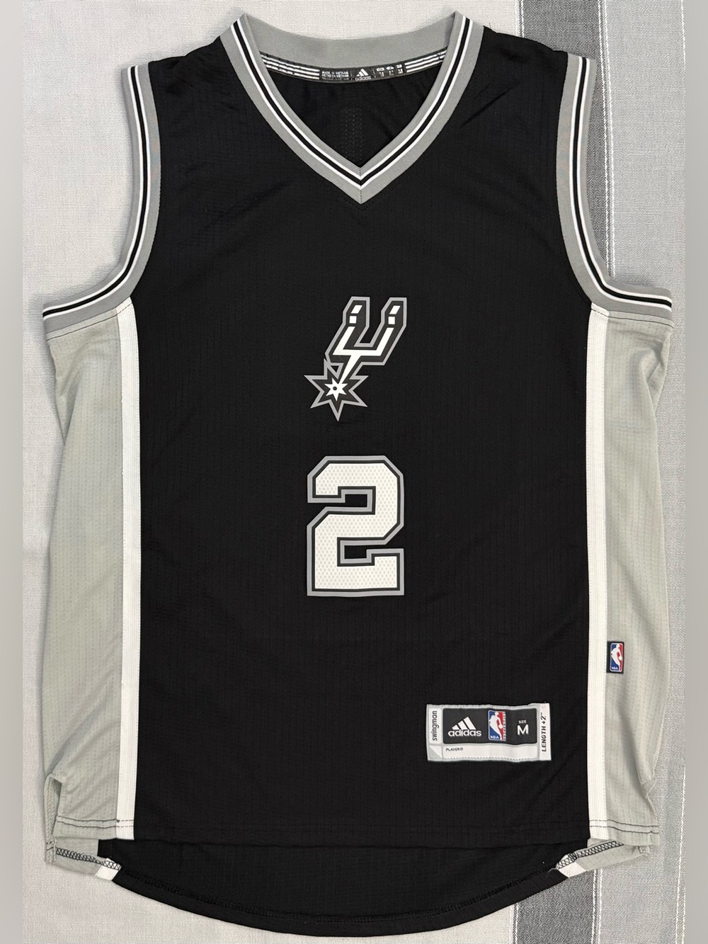 Kawhi Leonard San Antonio Spurs #2 Black Christmas Alternate Jersey Men’s Medium